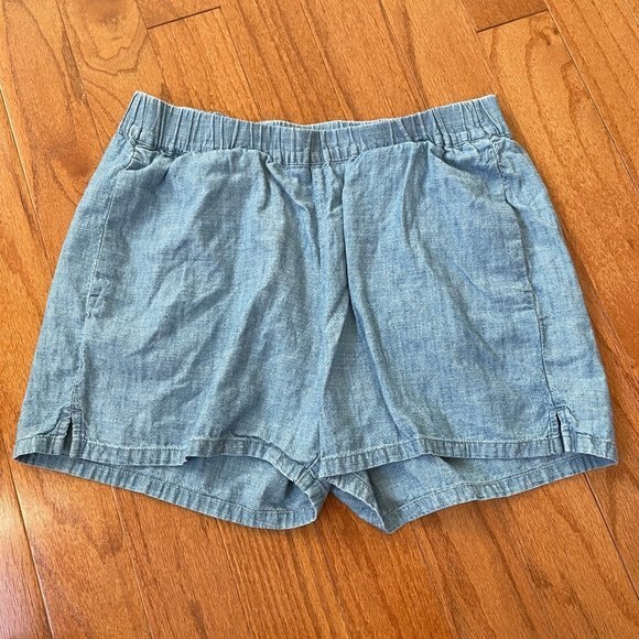 Madewell Elastic Waist Pull-On Shorts Blue Size Small - Picture 2 of 8